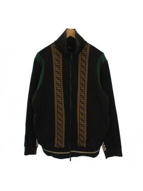Fendi Zucca Pattern Jacket Black Beige